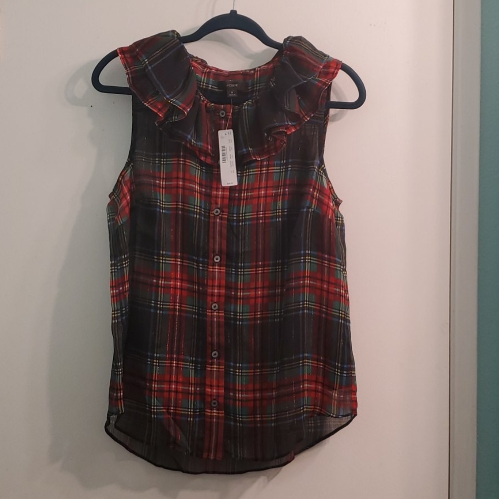 J crew button down top